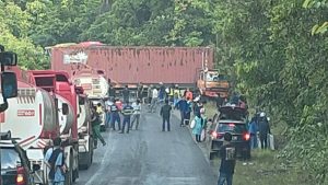 Poros Malili–Soroako Lumpuh: Truk Gagal Nanjak Sebabkan Macet Panjang